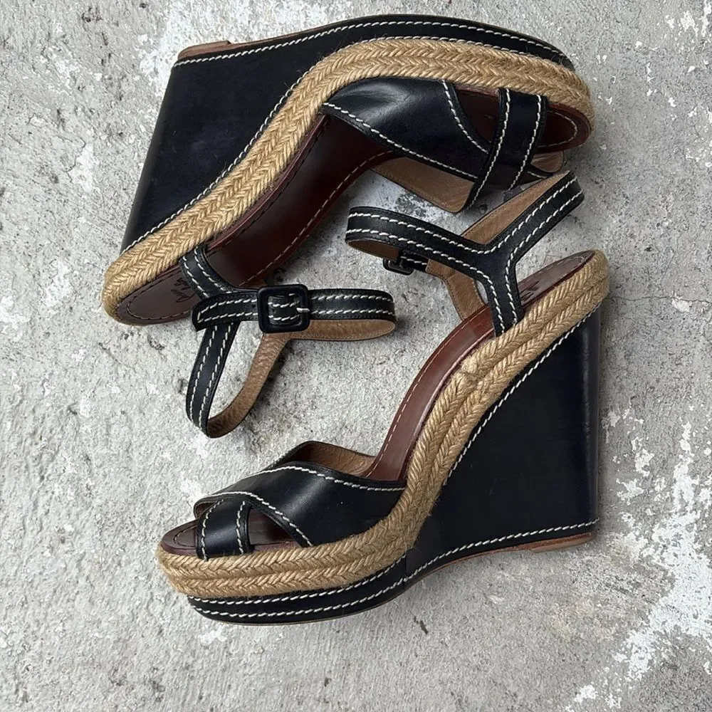 Christian Louboutin wedge rope platforms